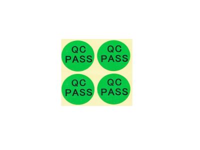 Štítek kontroly kvality QC PASS